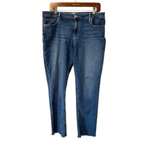 Paige Brigitte Jeans Raw‎ Hem Cropped Denim Womens 31